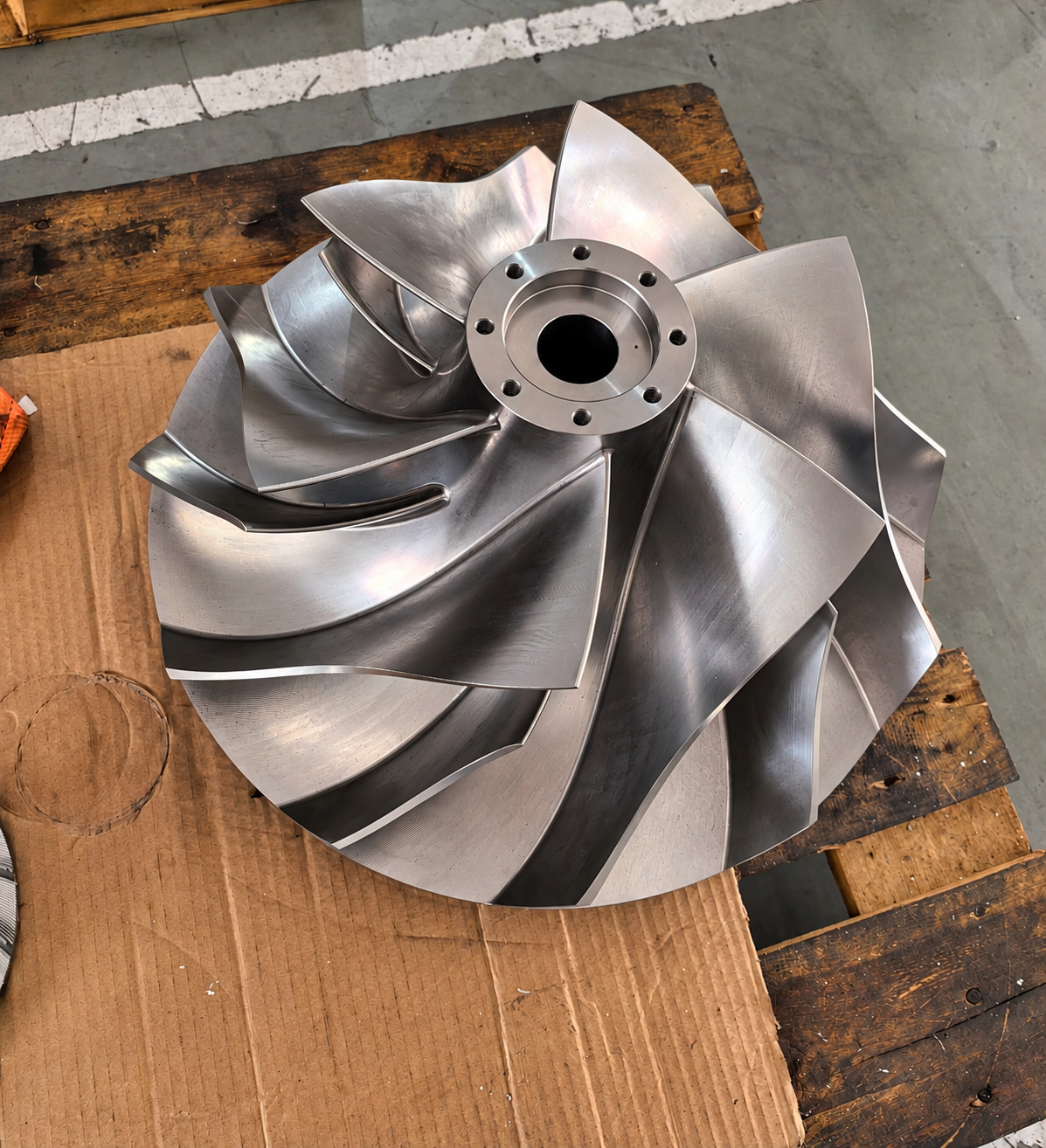 Replacement impeller for the Henan compressor repair project