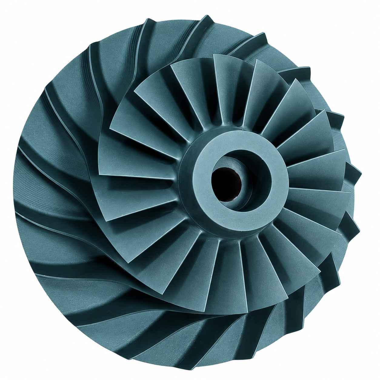 Factory-manufactured centrifugal compressor impeller, product photograph 2