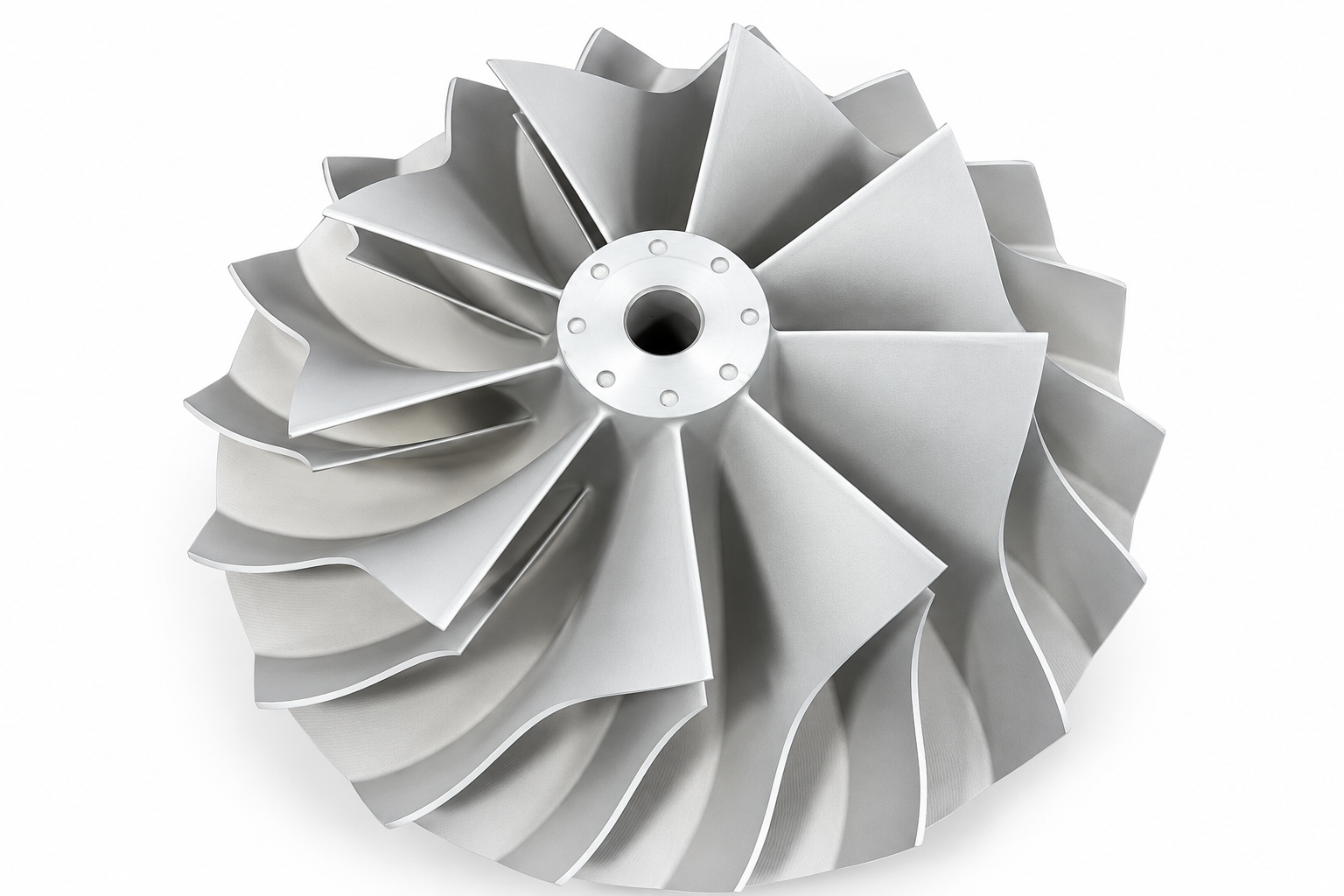 Factory-manufactured centrifugal compressor impeller, product photograph 3